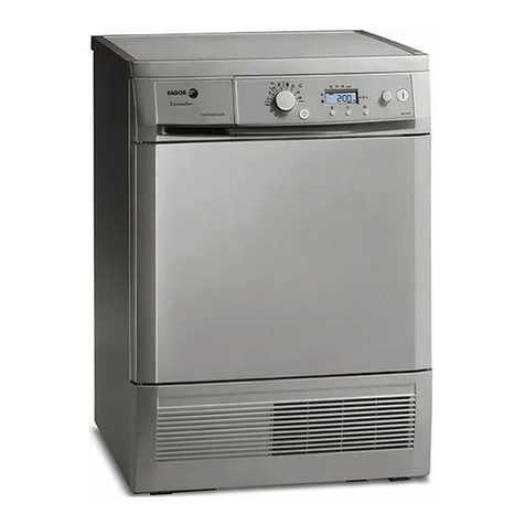 Fagor CONDENSER TUMBLE DRYER User manual Fagor CONDENSER TUMBLE DRYER User manual