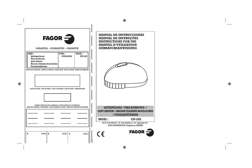 Fagor CP-202 Instructions for use