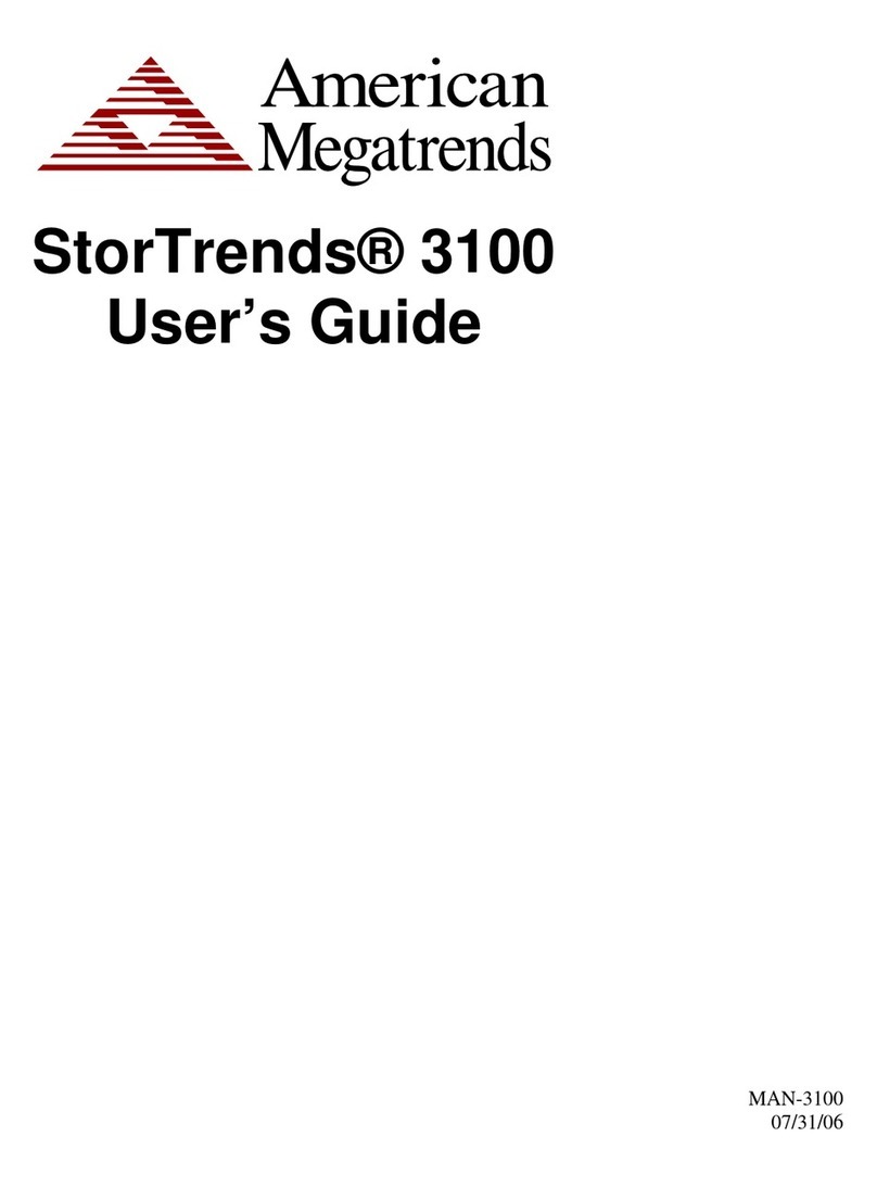 American Megatrends StorTrends 3100 User manual American Megatrends StorTrends 3100 User manual