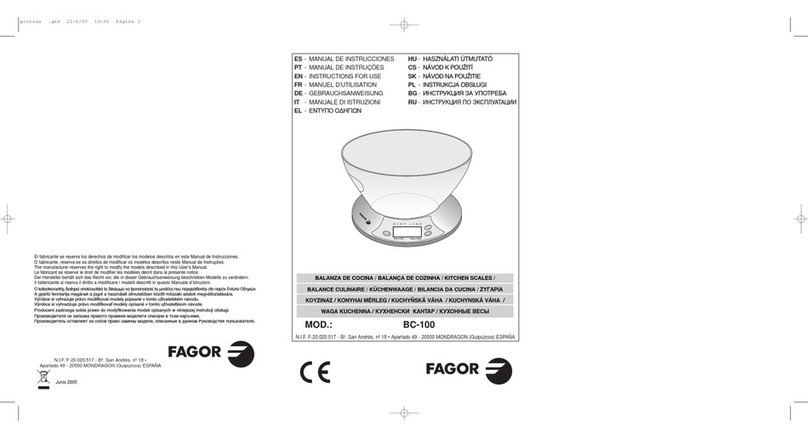 Fagor BC-100 Instructions for use