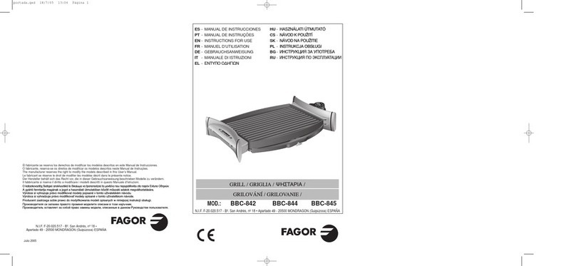 Fagor BBC-842 Instructions for use