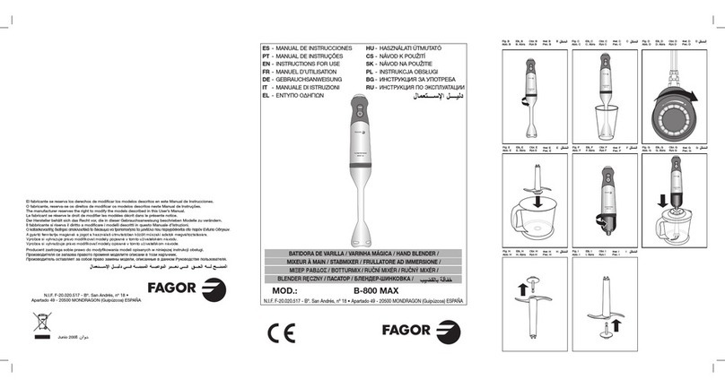 Fagor B-800 MAX manual