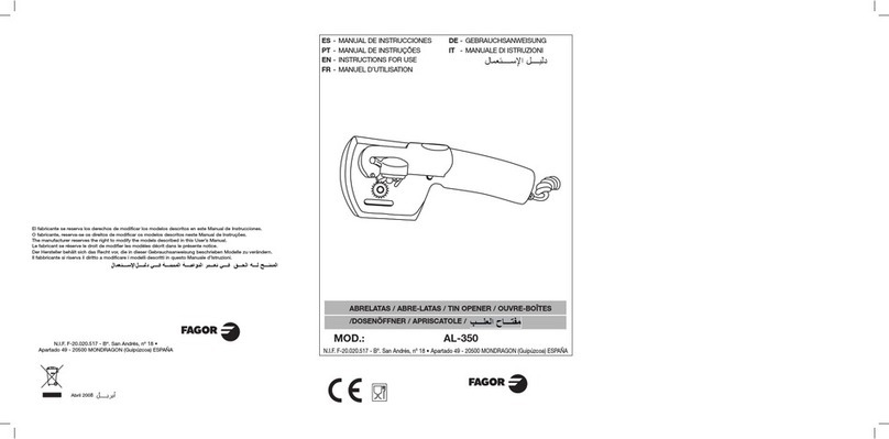 Fagor AL-350 Instructions for use