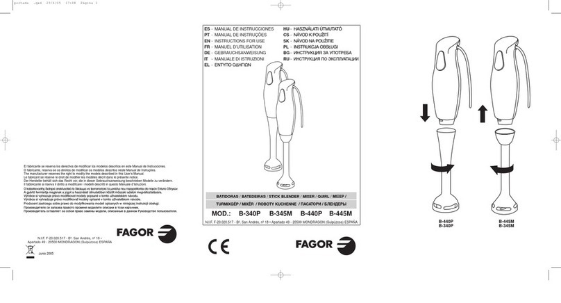 Fagor B-340P Instructions for use