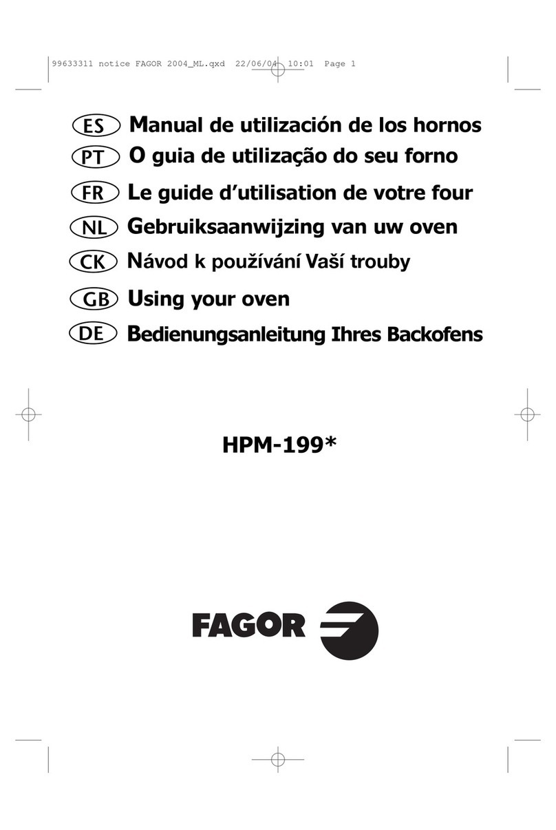 Fagor HPM-199CX using manual