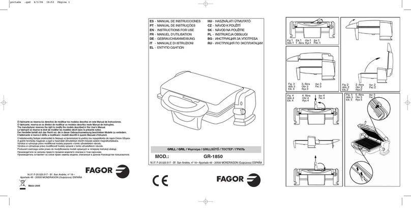 Fagor GR 1850 User manual Fagor GR 1850 User manual