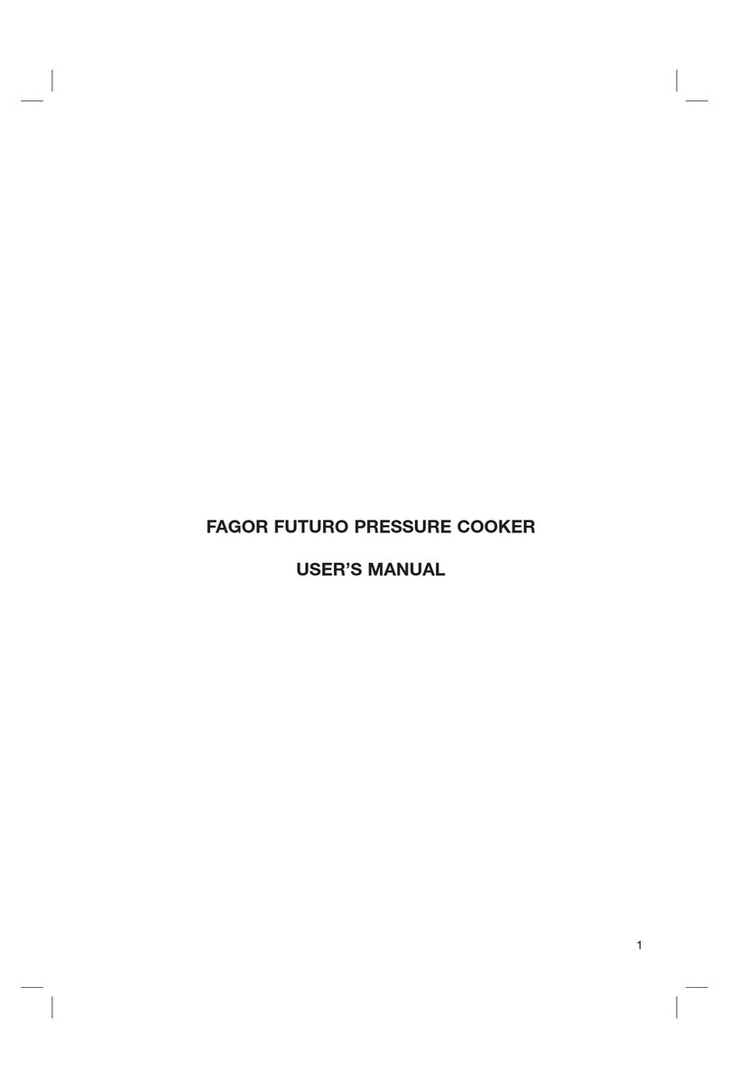 Fagor FUTURO PRESSURE COOKER User manual