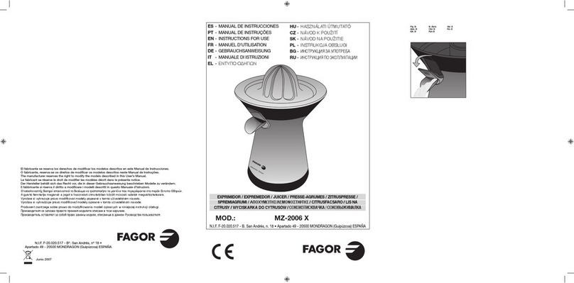 Fagor MZ-2006X Instructions for use