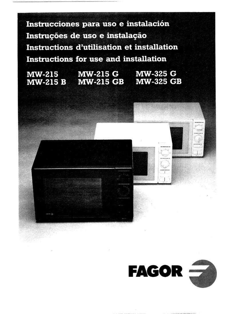 Fagor MW-215 Operation manual