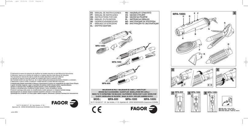 Fagor MPA-1000I-1000-600 Instructions for use