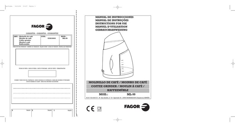 Fagor ML-99 User manual