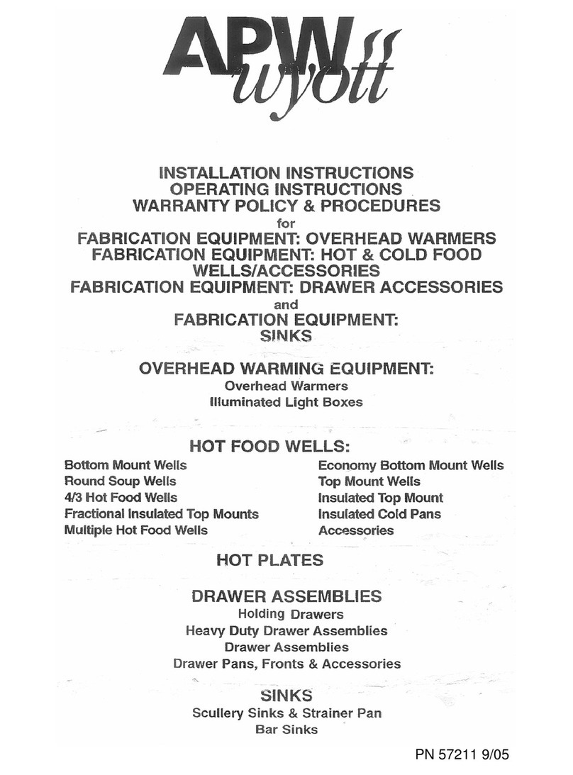 APW Wyott BM-30 User manual