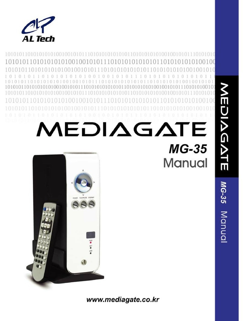AL Tech MediaGate MG-35 User manual