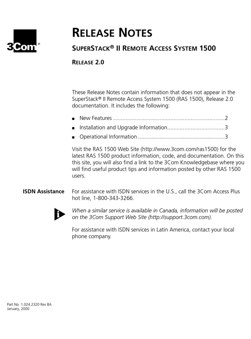 3Com 3C421600A Instruction Manual