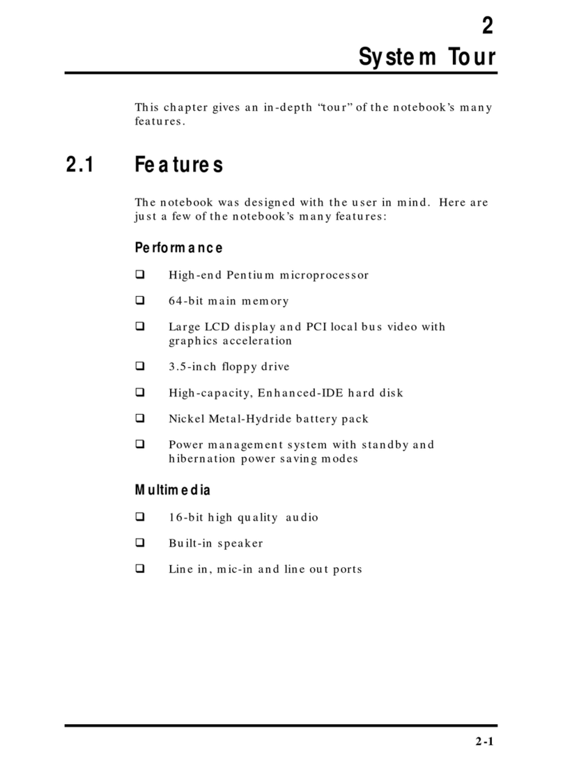 Acer Extensa 355 Specification sheet