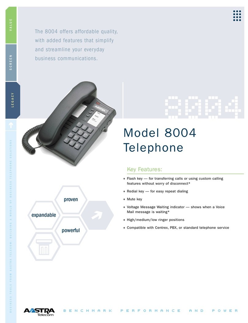 Aastra Meridian 8004 User manual