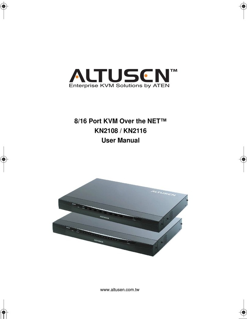 Altusen Altusen KVM on Net KN2108 User manual Altusen Altusen KVM on Net KN2108 User manual