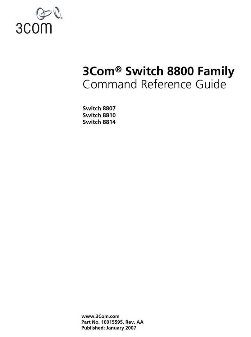 3Com Switch 8807 Operating manual 3Com Switch 8807 Operating manual