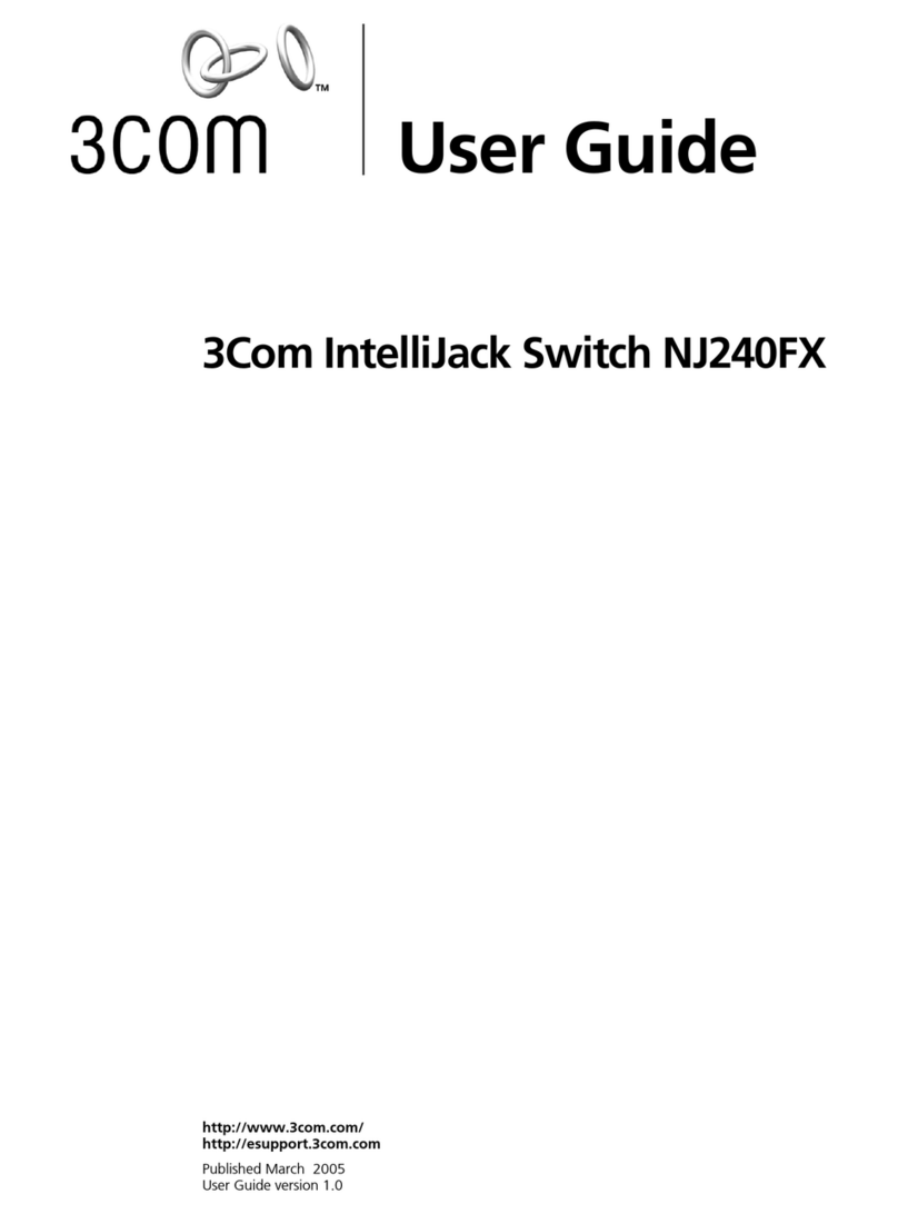 3Com NJ240FX - IntelliJack Switch user guide