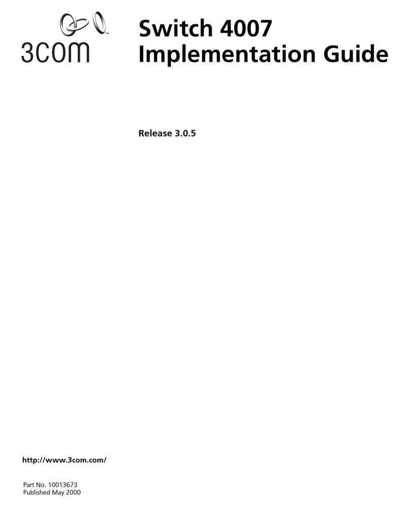 3Com 4007 User manual