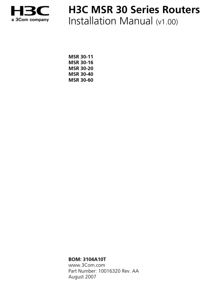 H3C MSR 30-16 User manual