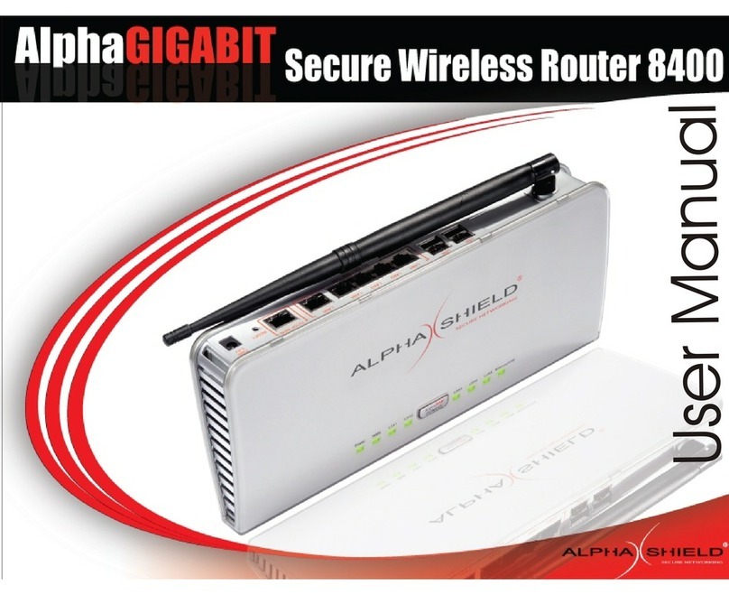 Alpha Shield AlphaGIGABIT 8400 user manual