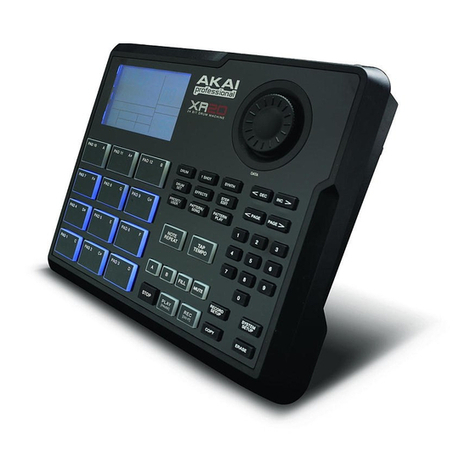 Akai XR 20 User manual