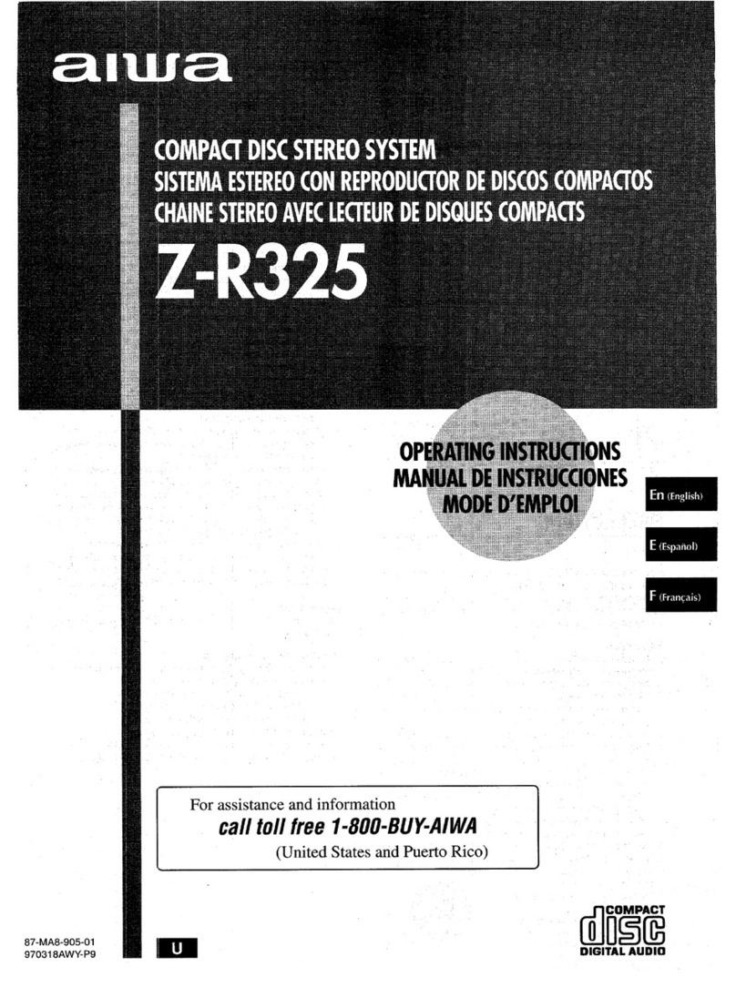 Aiwa Z-R325 User manual