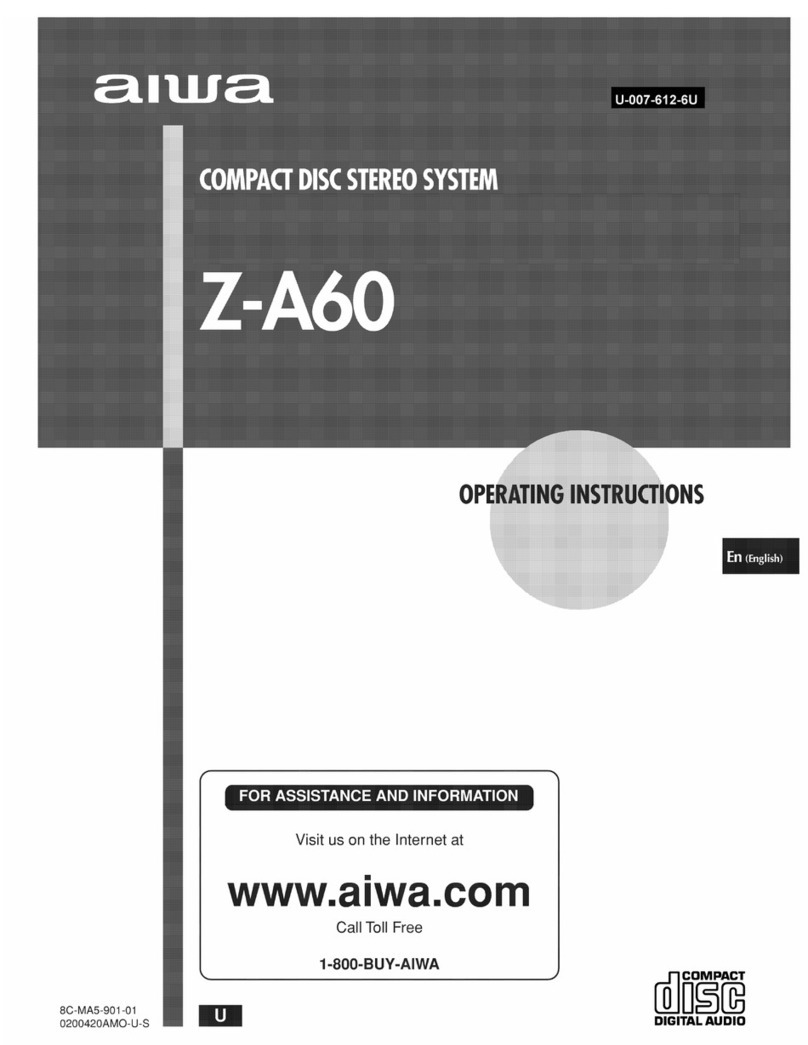 Aiwa Z-A60 operating instructions