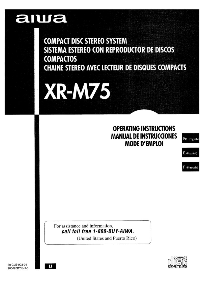 Aiwa XR-M75 User manual