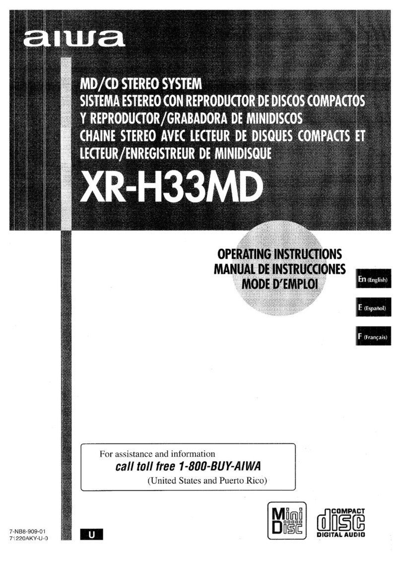 Aiwa XR-H33MD operating instructions