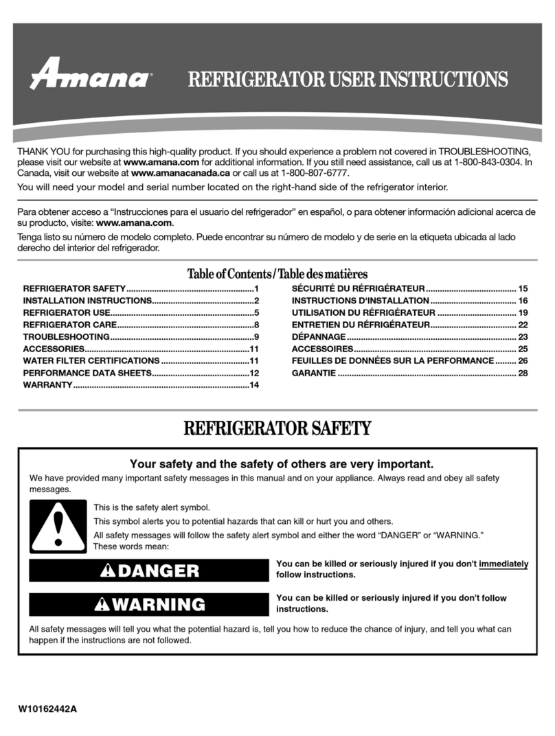 Amana ASD2522VR User manual Amana ASD2522VR User manual