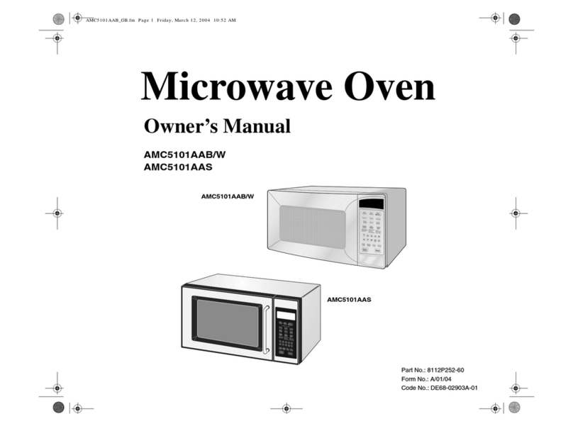 Amana AMC5101AA User manual Amana AMC5101AA User manual