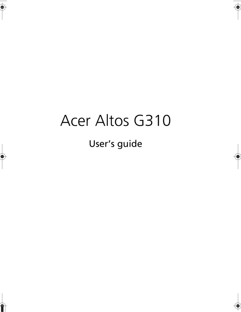Acer G310 Altos User manual Acer G310 Altos User manual