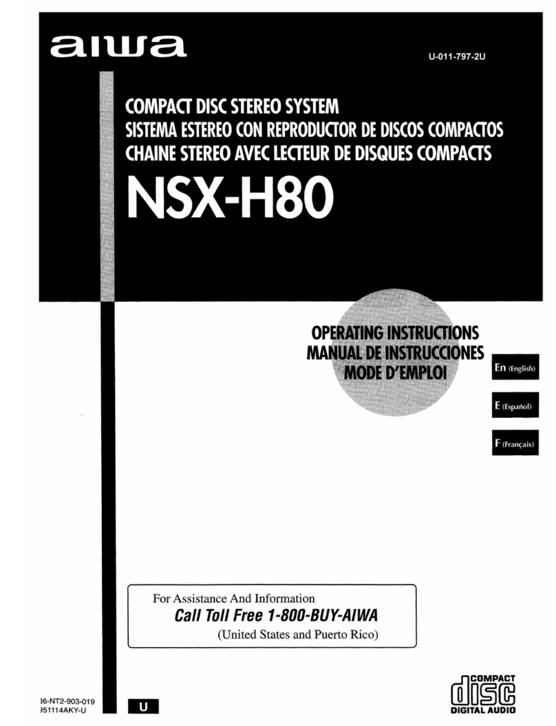 Aiwa NSX-H80 User manual