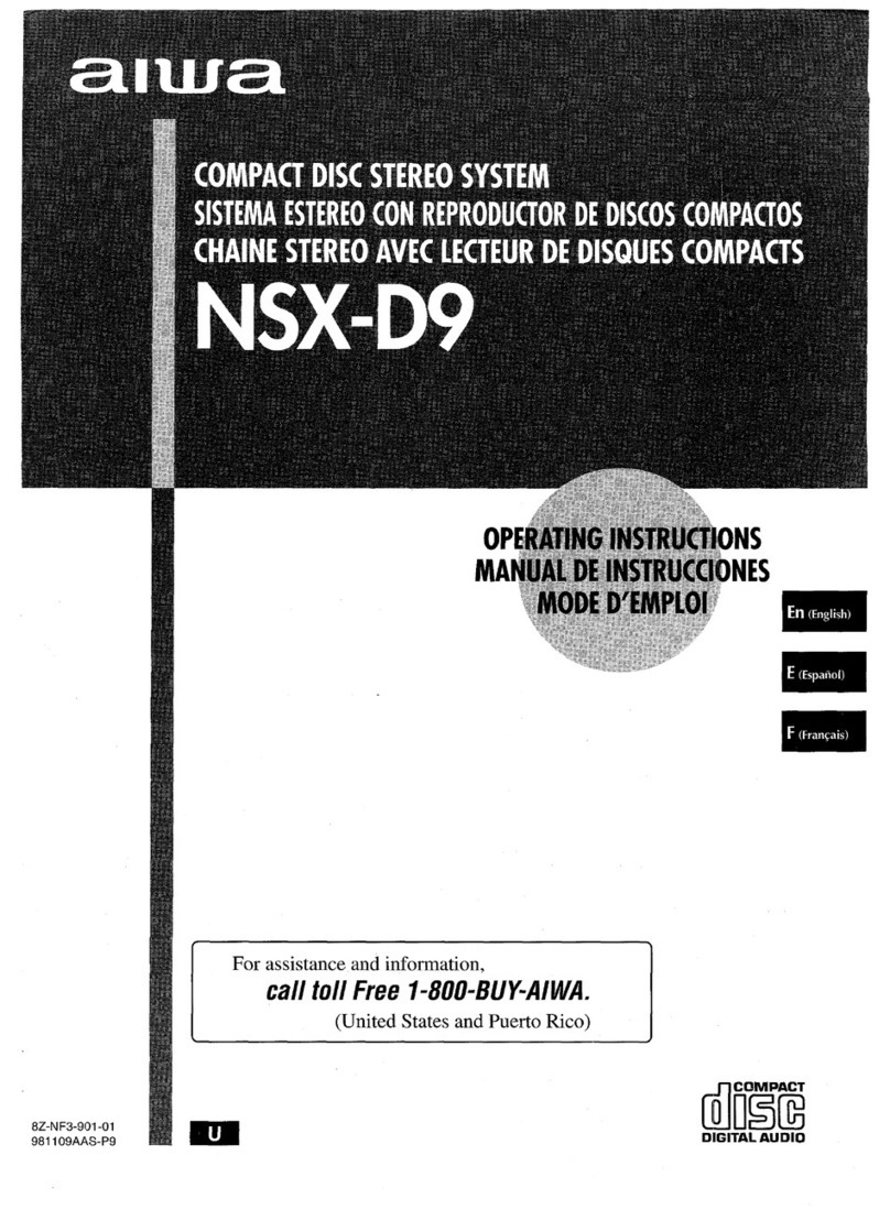 Aiwa NSX-D9 operating instructions