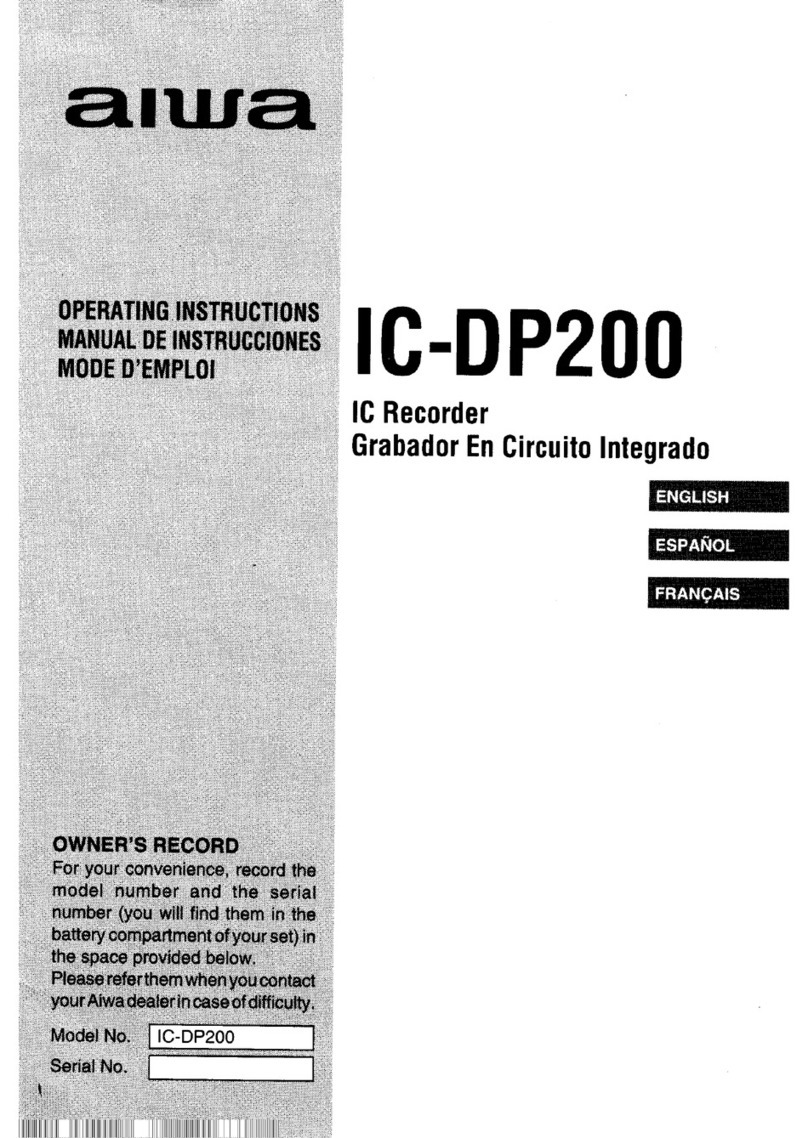 Aiwa IC-DP200 User manual
