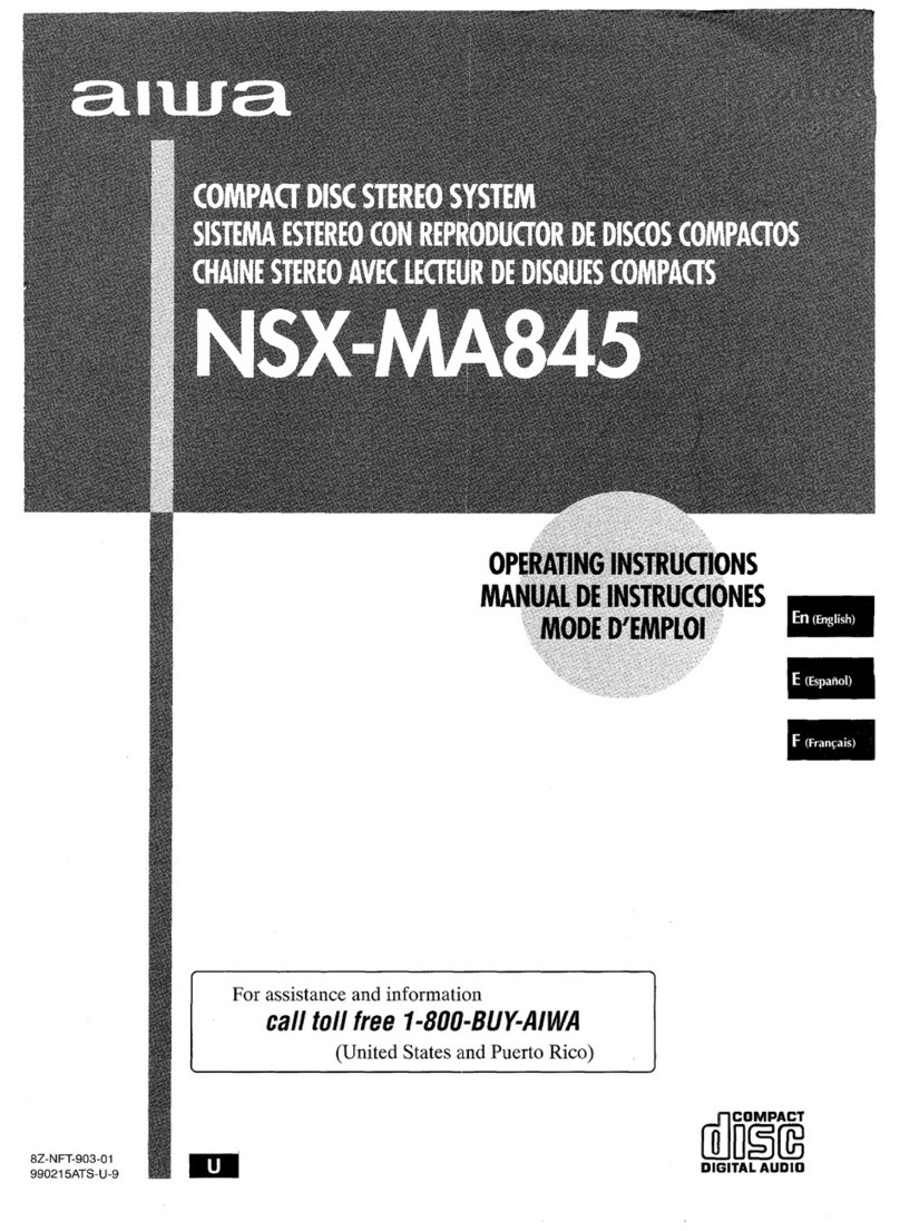 Aiwa NSX-MA845 operating instructions