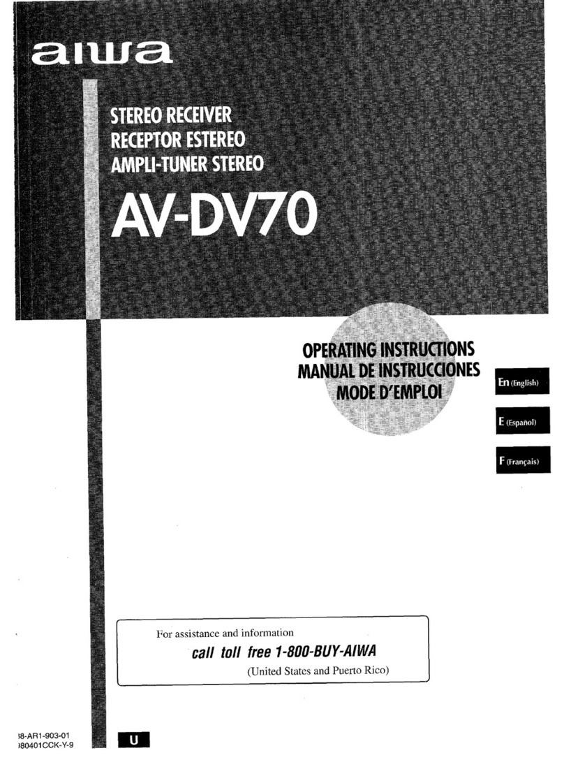 Aiwa AV-DV70 operating instructions