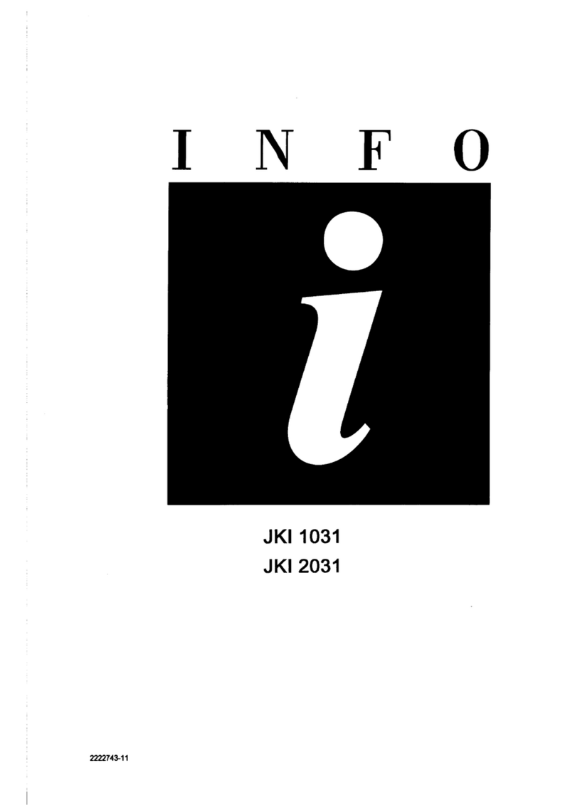 JUNO Le Maitre JKI1031 Instruction book