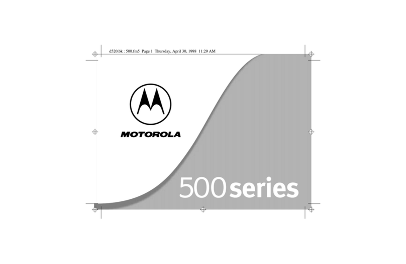 Motorola D520 User manual