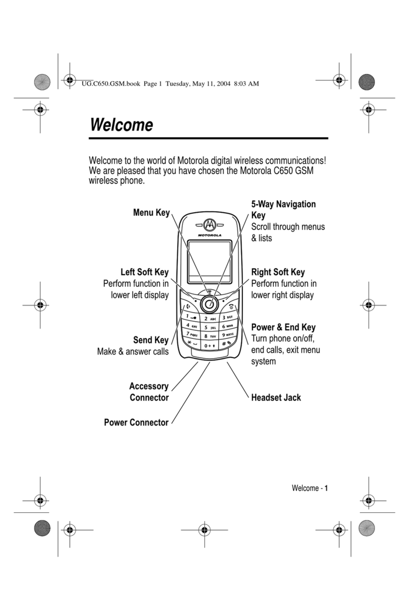 Motorola C650 - MANUEL 2 User manual
