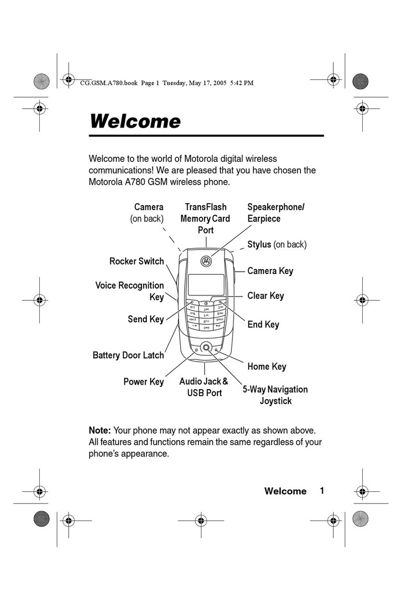Motorola A780 User manual