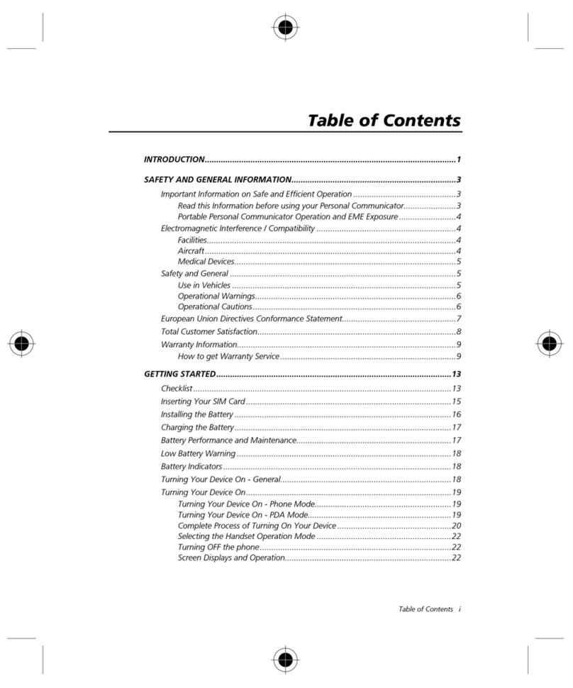 Motorola A008 User manual