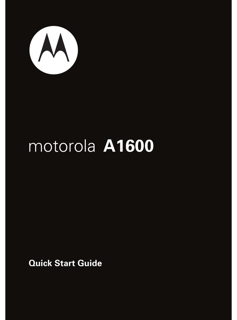 Motorola MOTOMING A1600 User manual