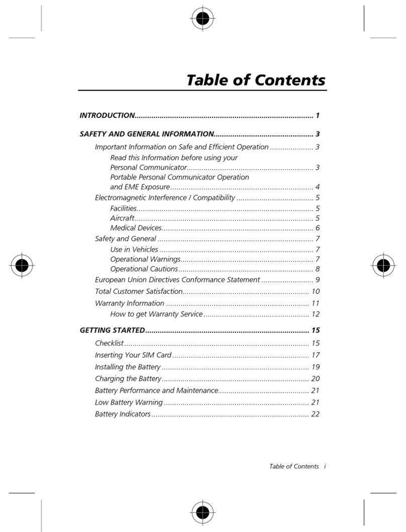 Motorola 388 User manual