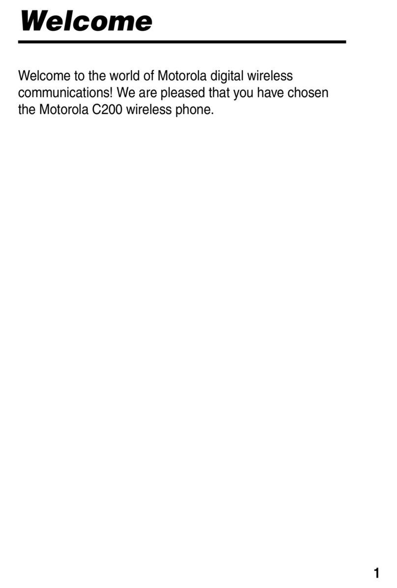 Motorola C200 User manual Motorola C200 User manual