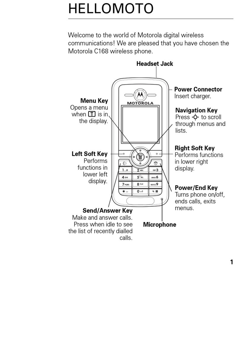 Motorola C168 User manual