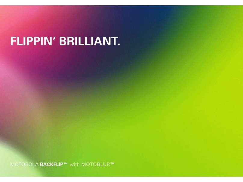 Motorola BACKFLIP User manual