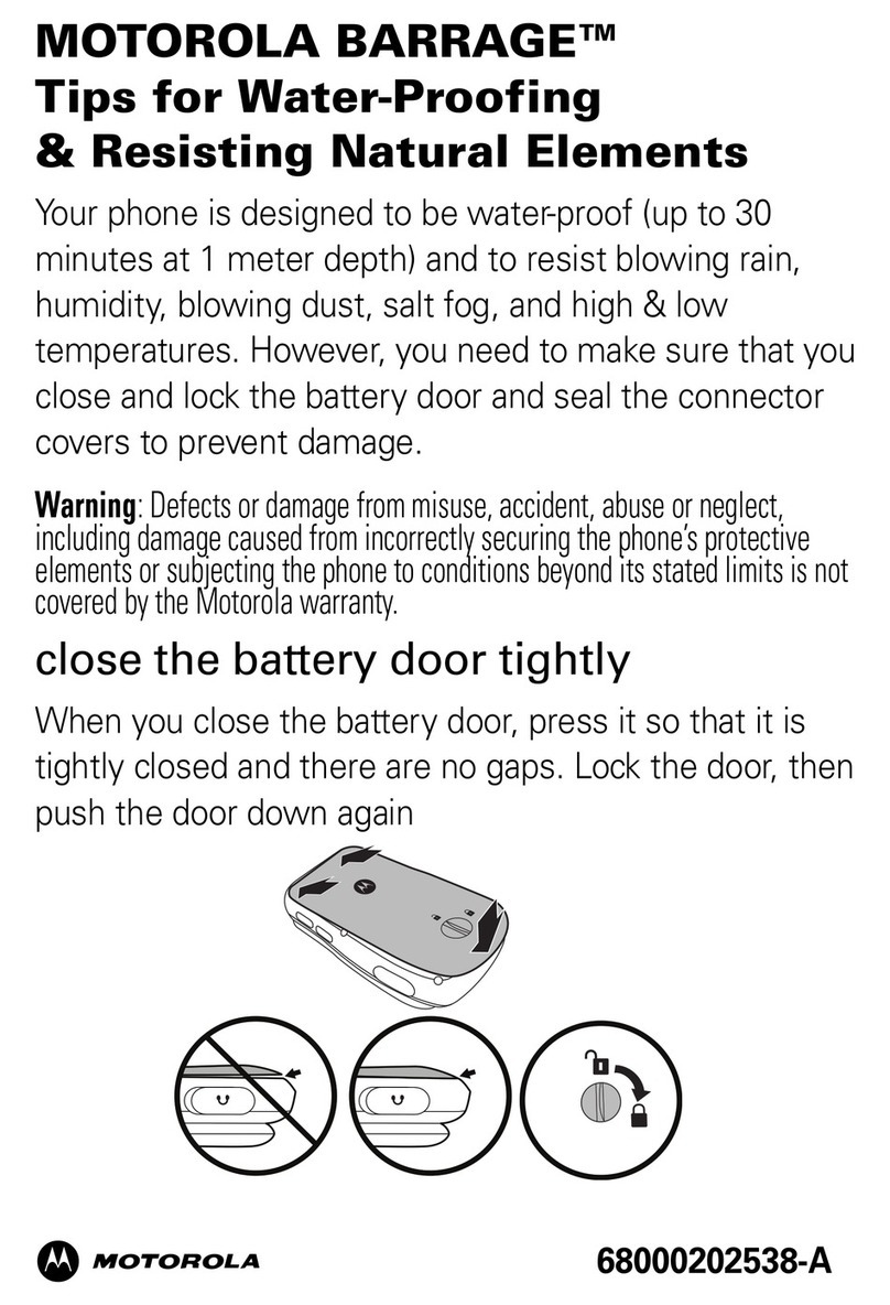 Motorola Barrage  V860 Assembly instructions